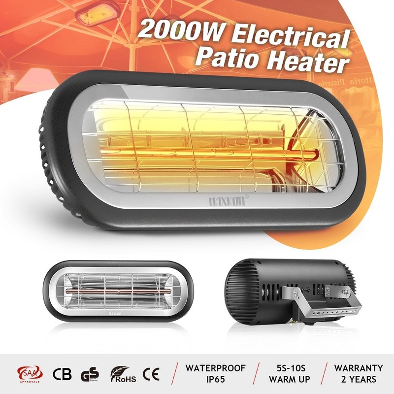 Buy Maxkon Electric Infrared Heater 2000W Outdoor Halogen Heater