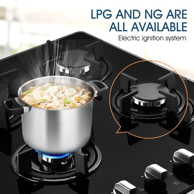 Buy Maxkon Gas Cooktop Cooker 4 Burners Stove Tops 60cm Cook Hobs