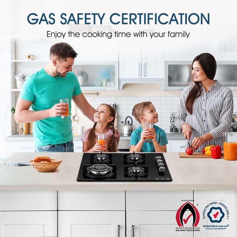 Buy Maxkon Gas Cooktop Cooker 4 Burners Stove Tops 60cm Cook Hobs