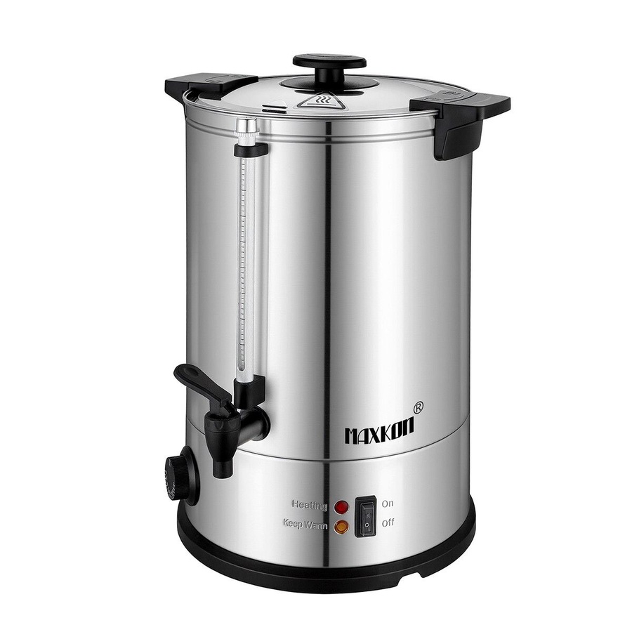 Maxkon Hot Water Urn 19L Instant Heat Beverage Dispenser Cold Coffee Maker Warm Tea Kettle Machine Commercial Home Stainless Steel Double Layer Boiler