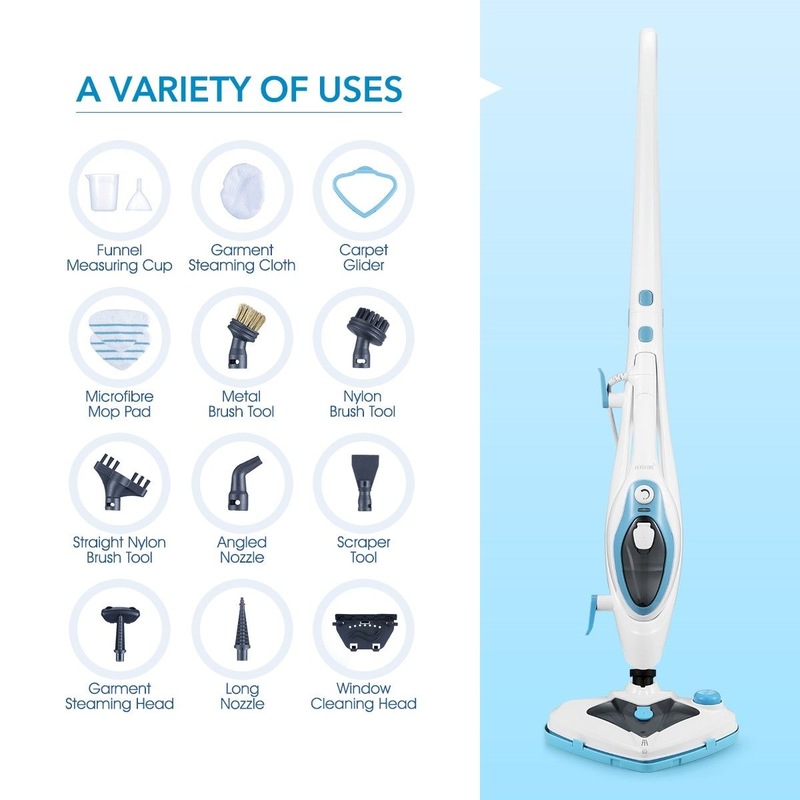 Buy Maxkon Multifunctional Foldable Steam Mop Cleaner 13-in-1 Floor ...