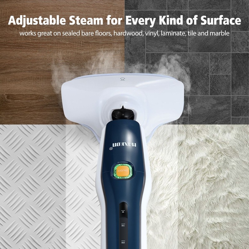 Buy Maxkon Professional Steam Mop Cleaner Floor Cleaning Steamer 1300W with 3 Steam Levels MyDeal