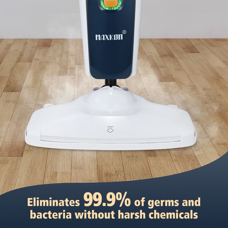 Buy Maxkon Professional Steam Mop Cleaner Floor Cleaning Steamer 1300W with 3 Steam Levels MyDeal