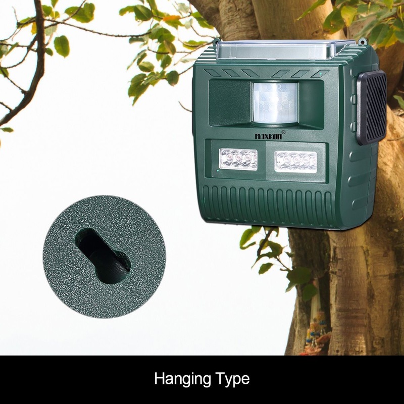 MAXKON Solar Ultrasonic Bird Animal Repeller Extra Large Pest Control