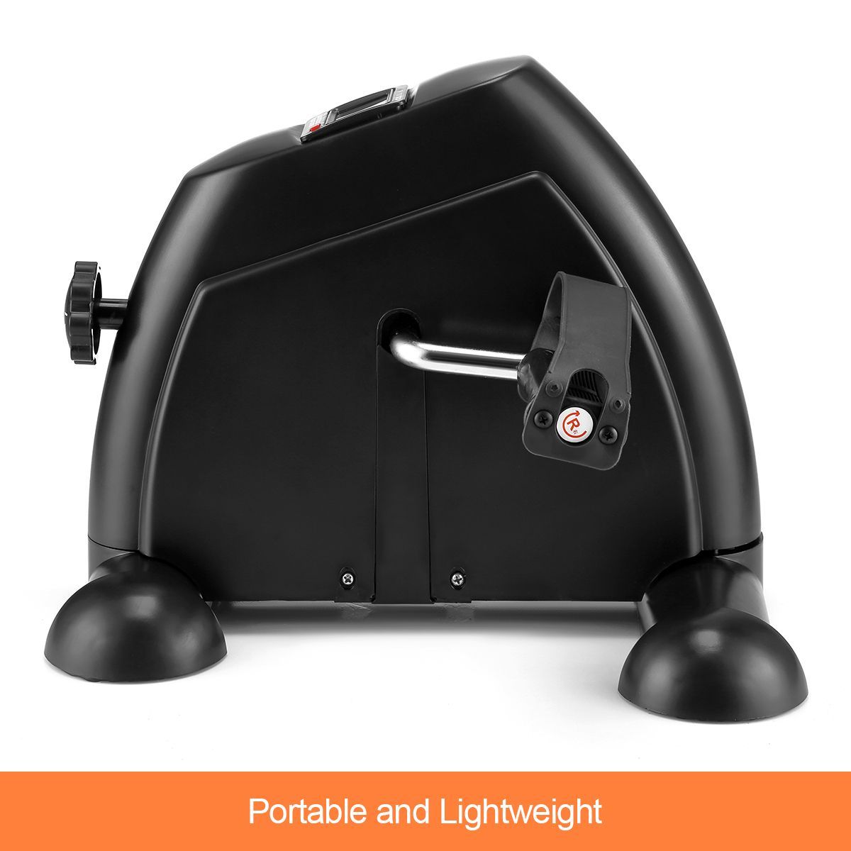 Portable Exercise Bike Leg Pedal Exerciser with 2kg Flywheel Black