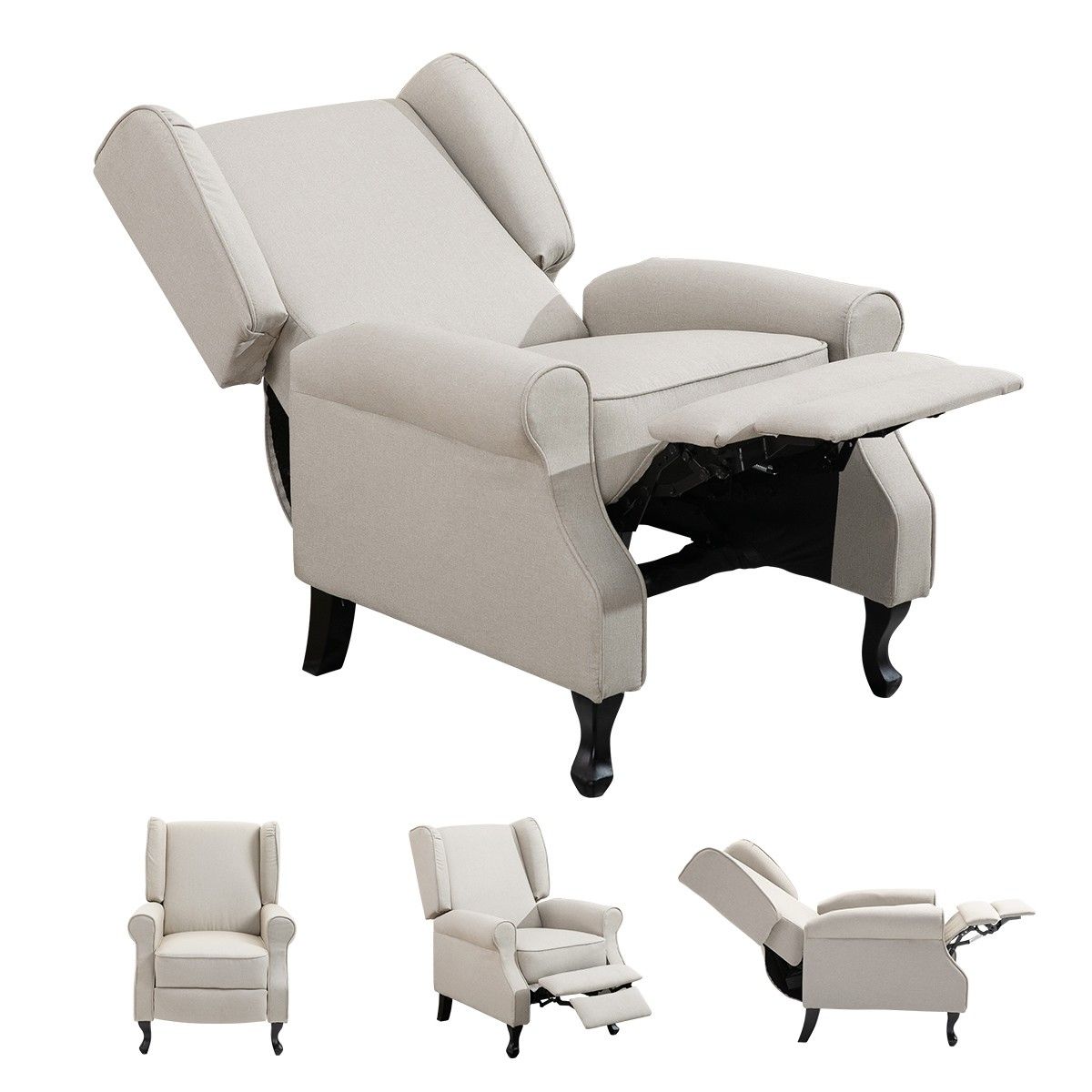 contemporary fabric recliner