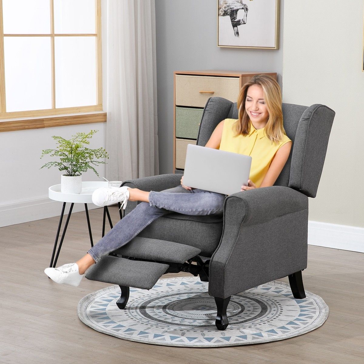 modern fabric recliner chair