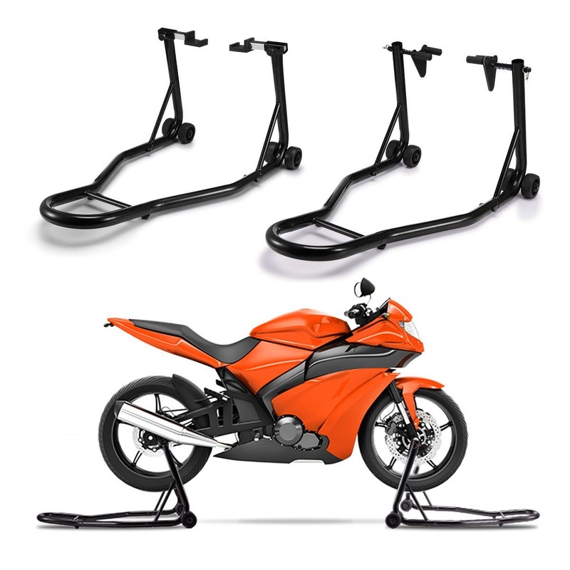 Buy Multi-fit Front and Rear Motorcycle Stand Set - MyDeal