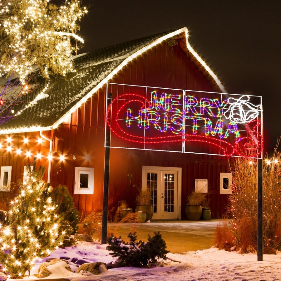 Multi Colour Merry Christmas Rope Light Christmas LED Light Merry Xmas String Light Decorations