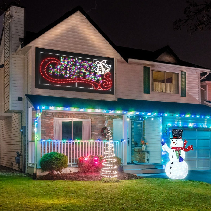 Multi Colour Merry Christmas Rope Light Christmas LED Light Merry Xmas String Light Decorations