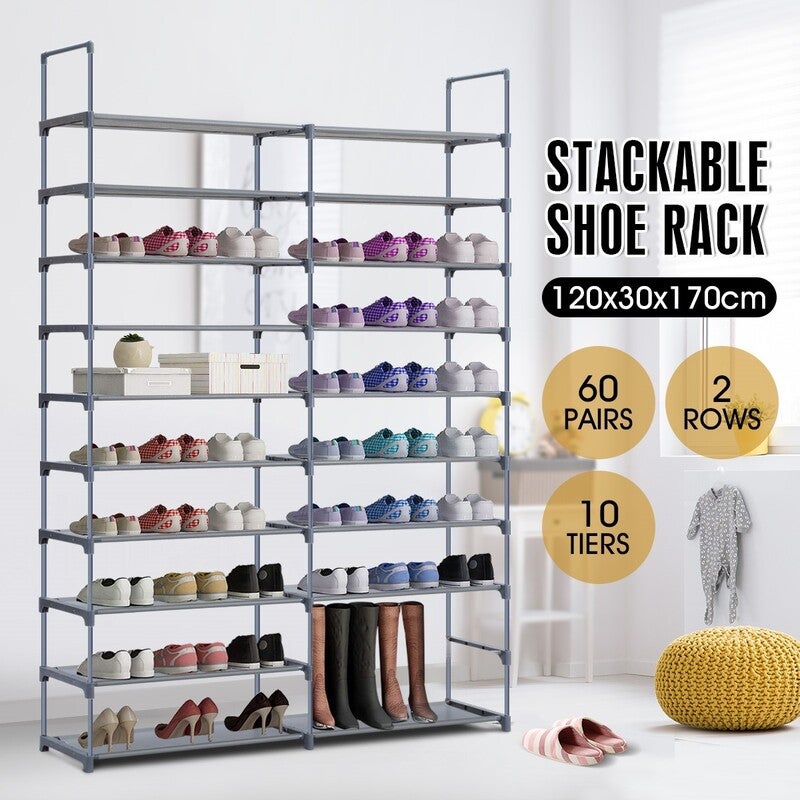 4PCS/Set Shoe Stand Shoes Organizers Storages Plastic Shoe Slippers Storage  Rack