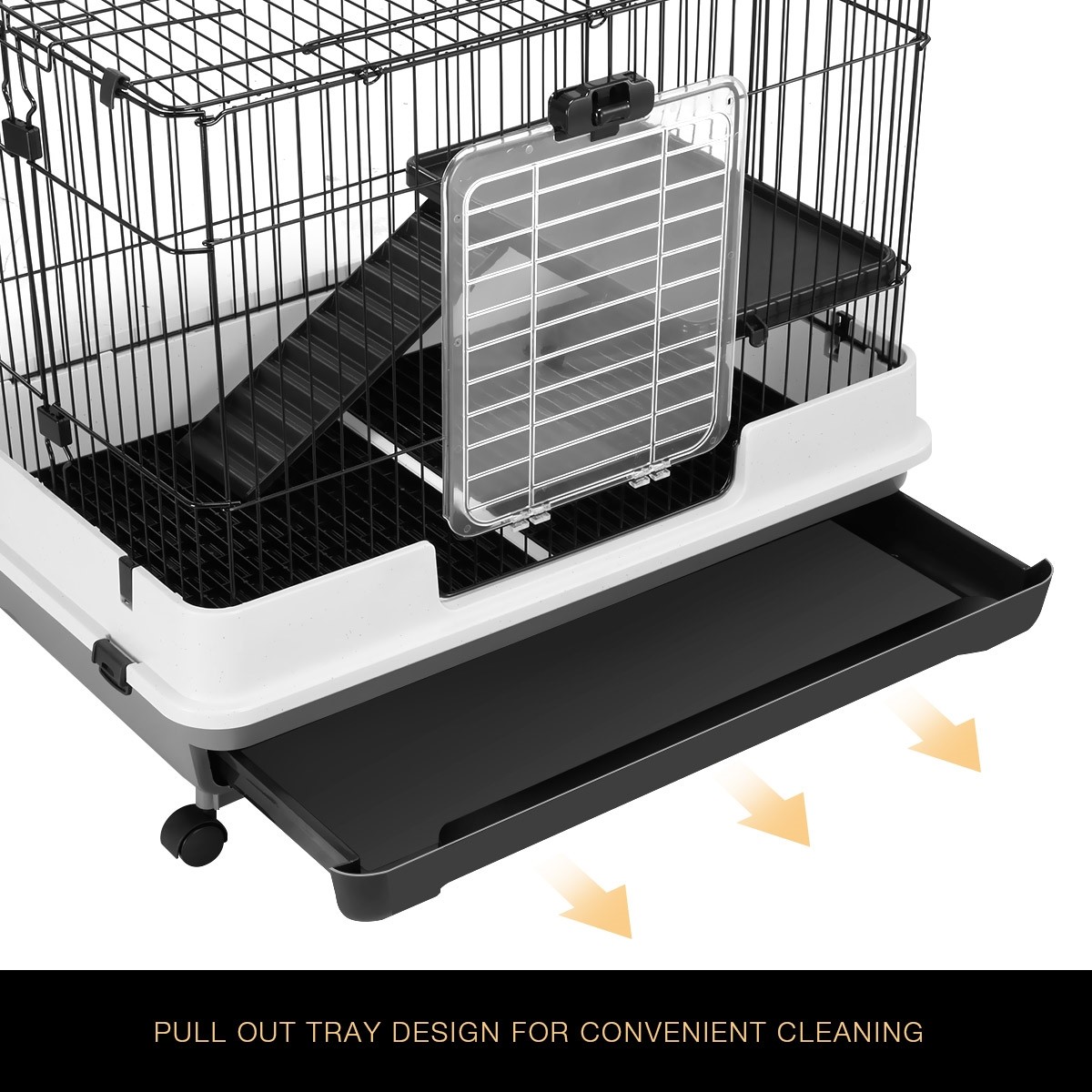 rolling rabbit cage