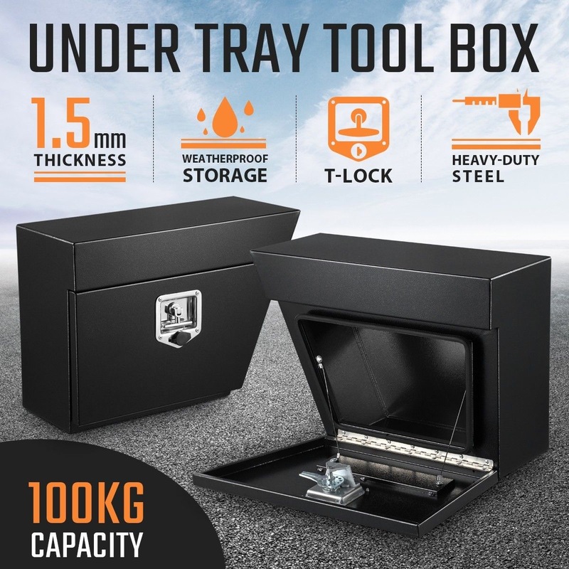 Buy New Pair of Steel Under Tray Tool Boxes Truck Bed Box Underbody
