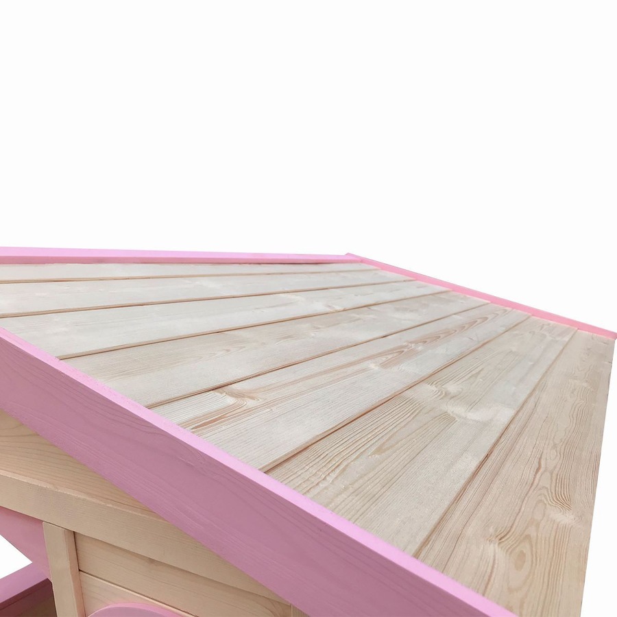 Outdoor Kids Cubby House Wooden Playhouse Pink