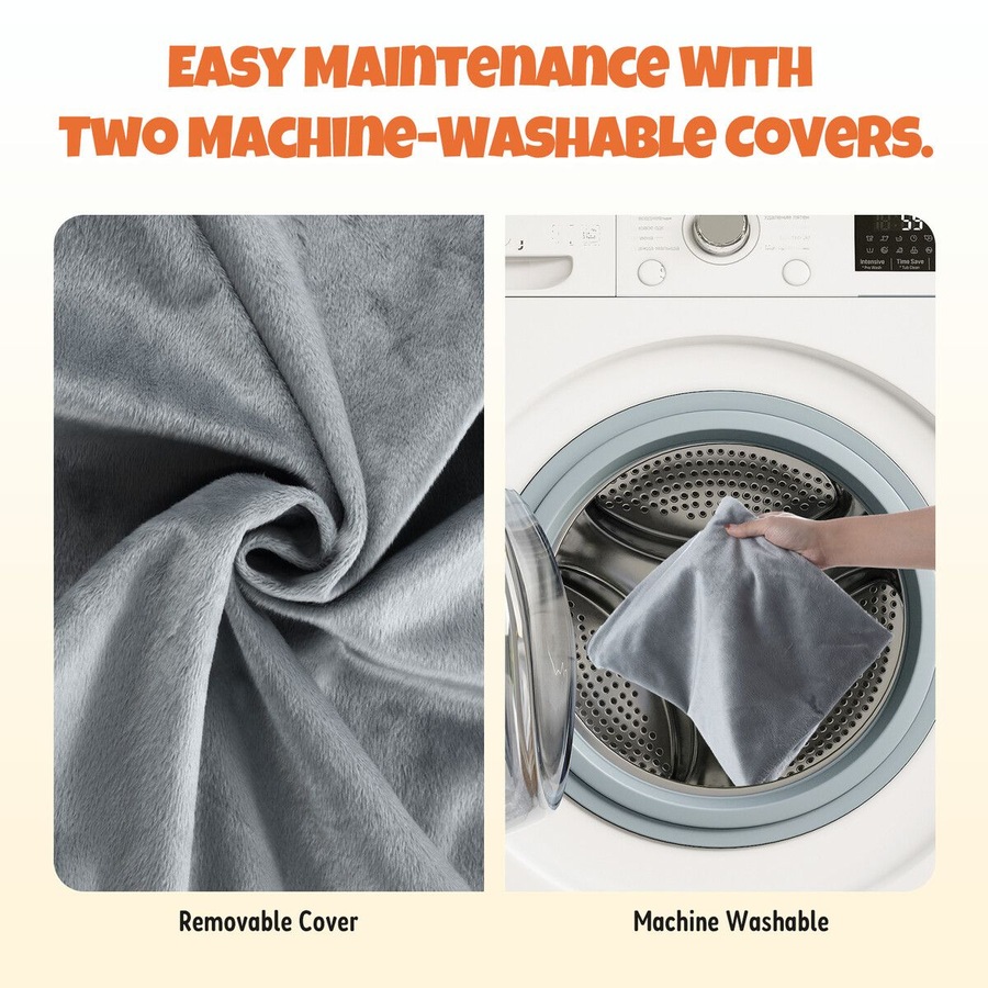 Pet Dog Heating Pad Heated Cat Bed Blanket Waterproof Electric Heater 60x45cm Kitten Puppy Bunny Warming Mat Cushion for Crate Carrier House Kennel