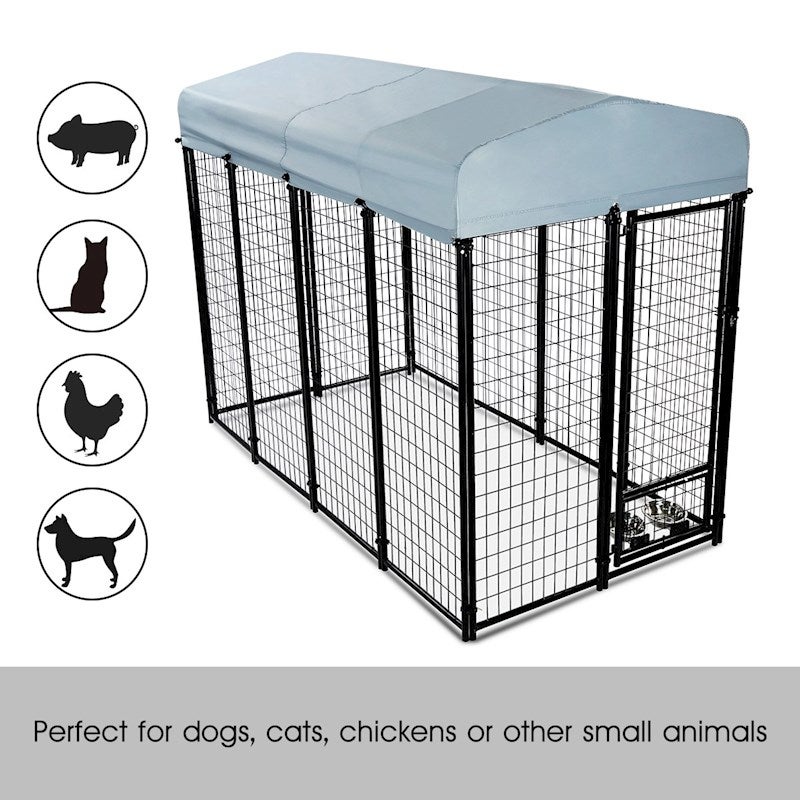 Buy Large Pet Run Playpen with Roof - MyDeal