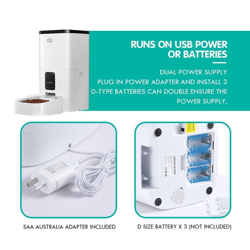 Buy Petscene 6L Automatic Pet Feeder WiFi Enabled Smart Dog Cat Feeder