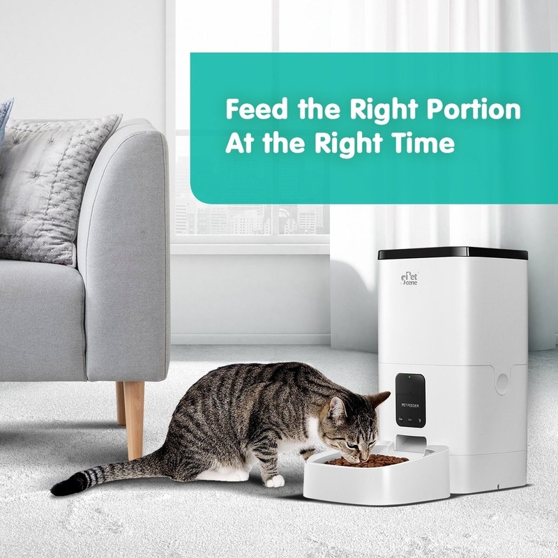 Buy Petscene 6L Automatic Pet Feeder WiFi Enabled Smart Dog Cat Feeder