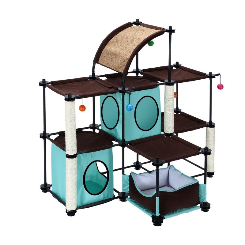 Buy Petscene Cat Condo Cat Tree Tower Feline House Kit with Cat