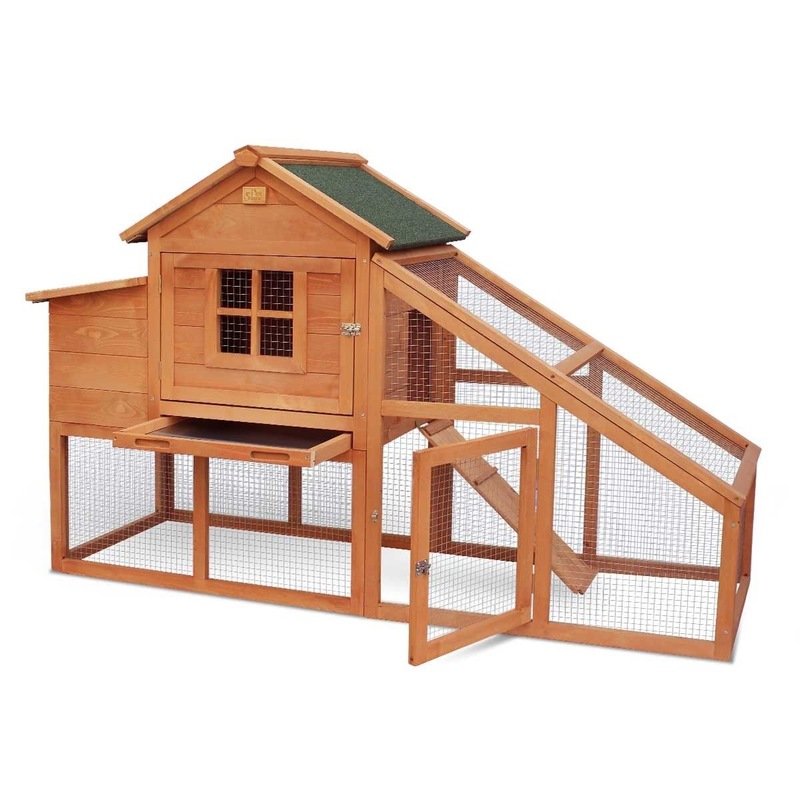 Petscene Chicken Coop Backyard Hen Rabbit Hutch House Cage MyDeal
