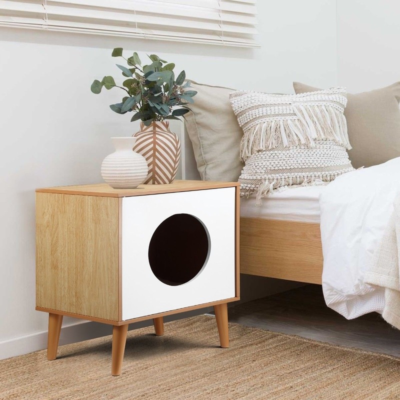 Buy Petscene Hidden Kitty Litter Box Enclosure Cat Dog House MyDeal