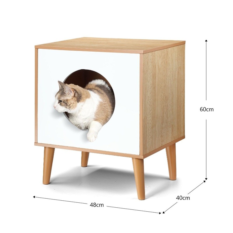 Buy Petscene Hidden Kitty Litter Box Enclosure Cat Dog House MyDeal