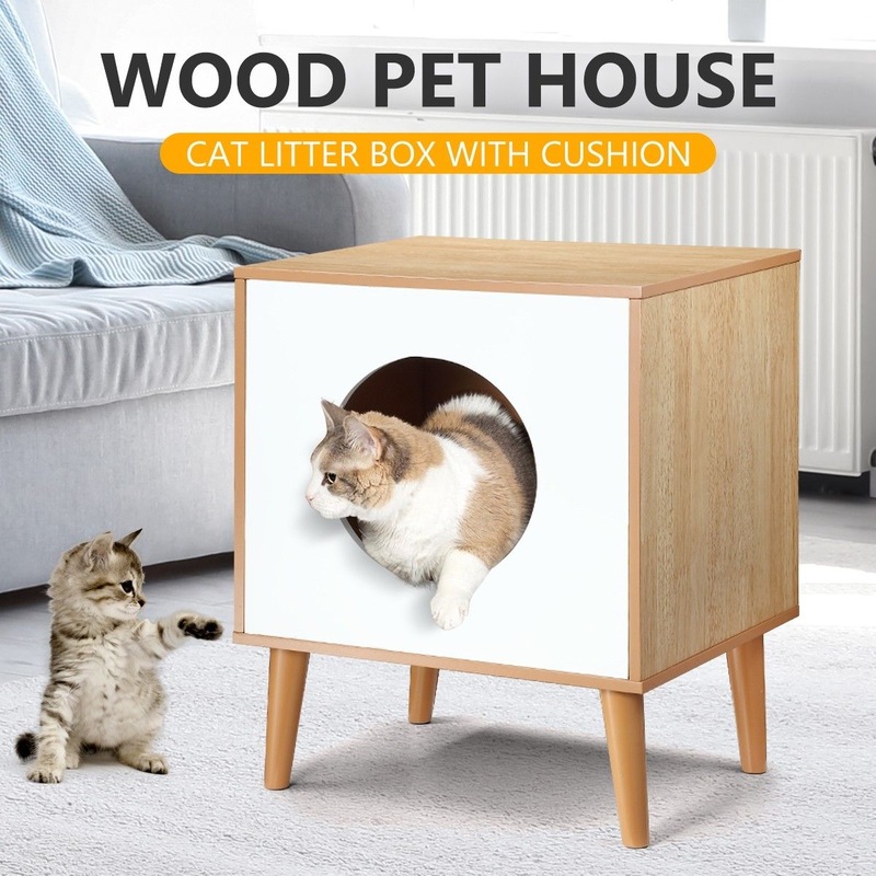 Buy Petscene Hidden Kitty Litter Box Enclosure Cat Dog House MyDeal