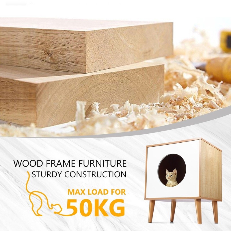 Buy Petscene Hidden Kitty Litter Box Enclosure Cat Dog House MyDeal