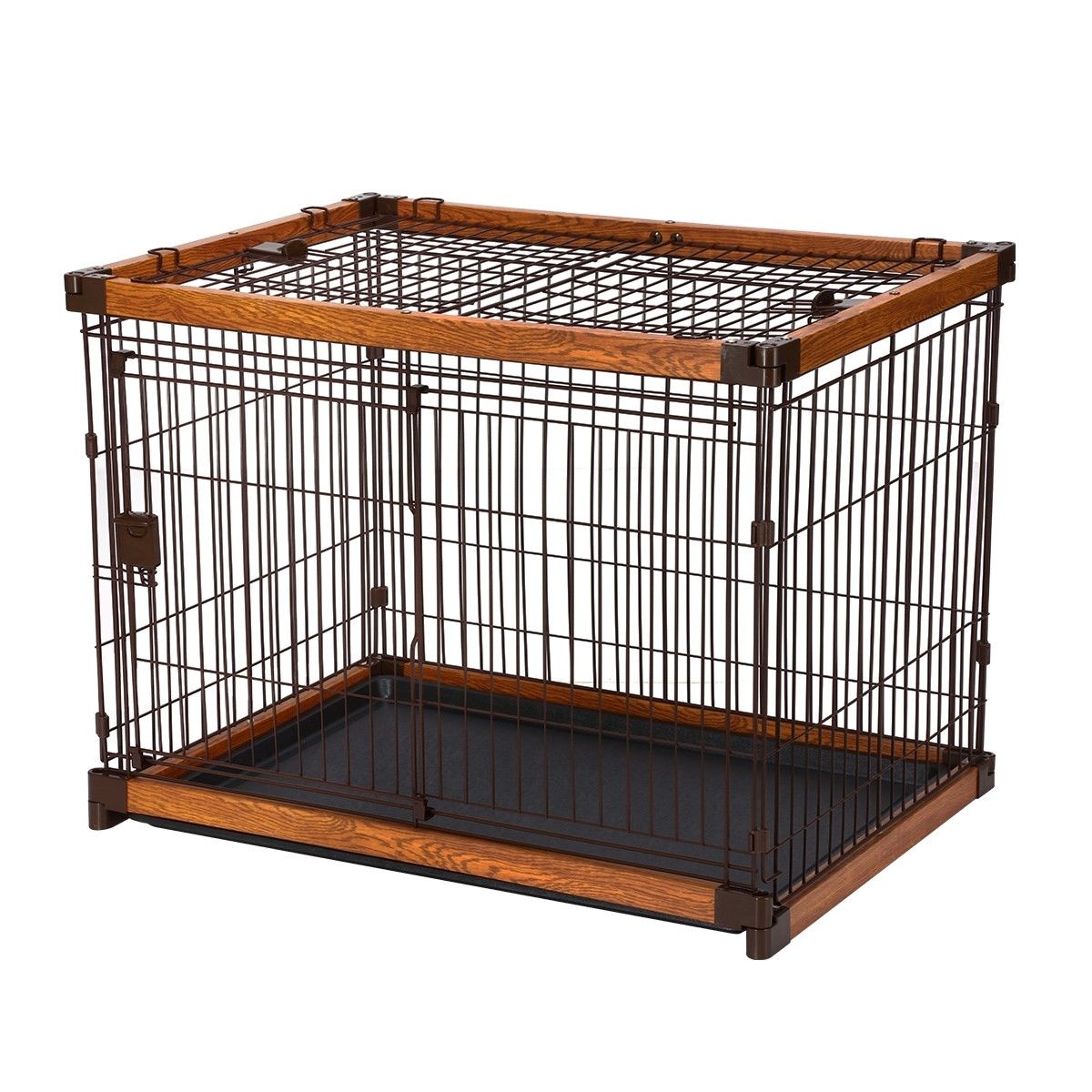 richell expandable pet crate wire top