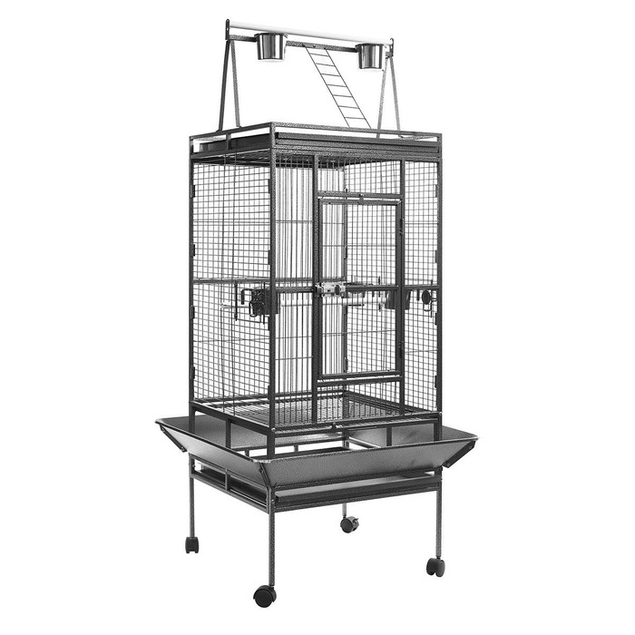 Bird Parrot Cage with Stand Cockatiel Amazon African Grey Caique Conure
