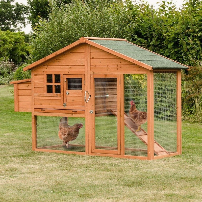 Buy Petscene Wooden Rabbit Hutch Cage XL Guinea Pig Chicken Coop Run