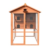 Buy Petscene XL Wood Bird Cage 2-Storey Aviary Pigeon Budgie Canary ...