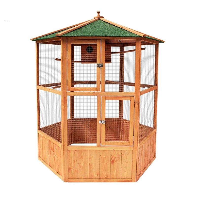Aviary Budgie Canary Parrot Finch House, Wooden Bird Cages Australia