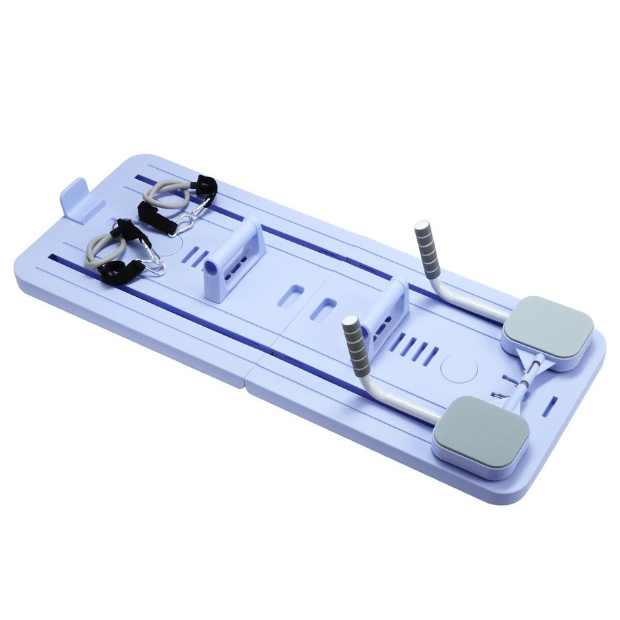 Pilates Board Reformer Abdominal Ab Core Trainer Machine Multifunctional Home Gym Workout Push Up Sliding Exercise Fitness Equipment Resistance Bands