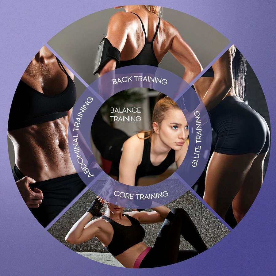 Pilates Board Reformer Abdominal Ab Core Trainer Machine Multifunctional Home Gym Workout Push Up Sliding Exercise Fitness Equipment Resistance Bands