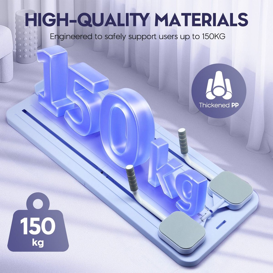 Pilates Board Reformer Abdominal Ab Core Trainer Machine Multifunctional Home Gym Workout Push Up Sliding Exercise Fitness Equipment Resistance Bands