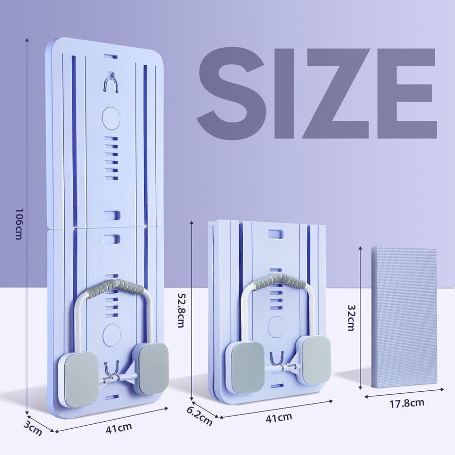 Pilates Board Reformer Abdominal Ab Core Trainer Machine Multifunctional Home Gym Workout Push Up Sliding Exercise Fitness Equipment Resistance Bands