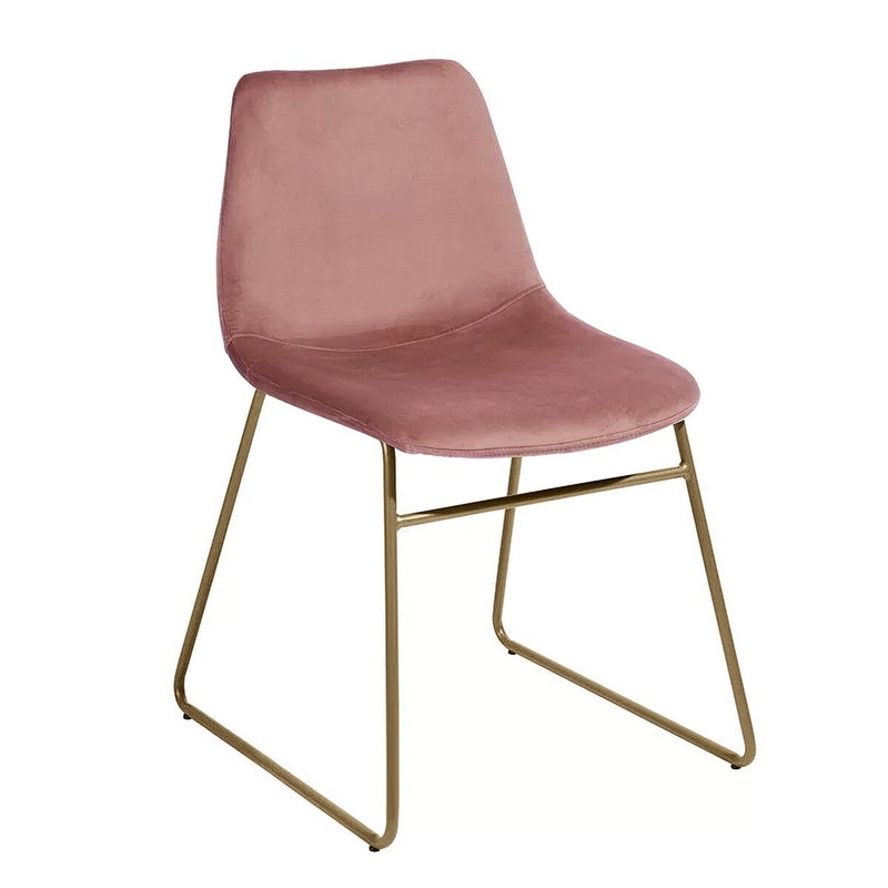 Buy Pink Dining Chairs Kitchen Room Office Seat Velvet Soft Fabric