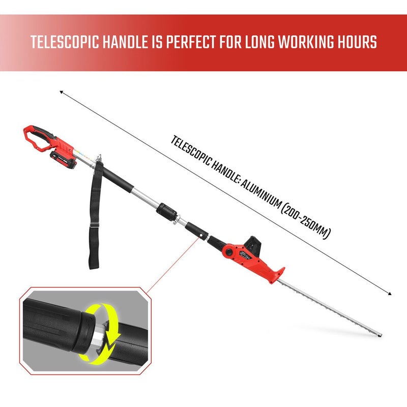 Buy Pole Hedge Trimmer Cordless Electric Extendable Long Reach