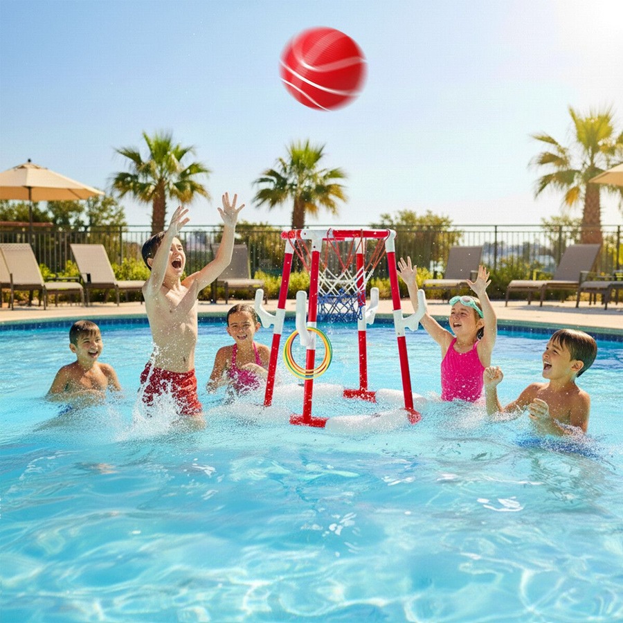 Basketball Inflatables Rings Buy Pool Basketball Hoop Toys Rings 2 in 1 Floating Childrens Summer ...