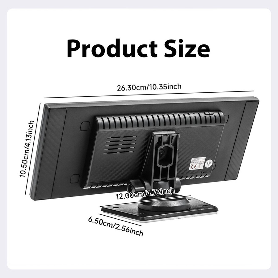 Portable Car Stereo Radio 11.26 Inch Apple Carplay Android Auto MP5 Player Wireless MirrorLink Bluetooth Head Unit FM Audio Vehicle Touchscreen System