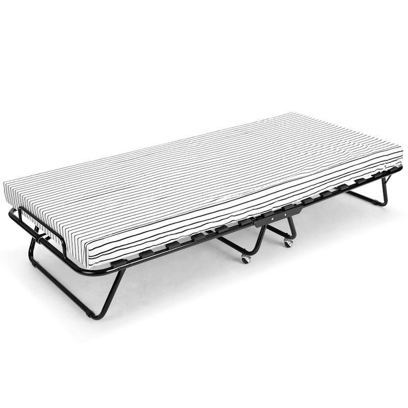 Single camp bed outlet mattress