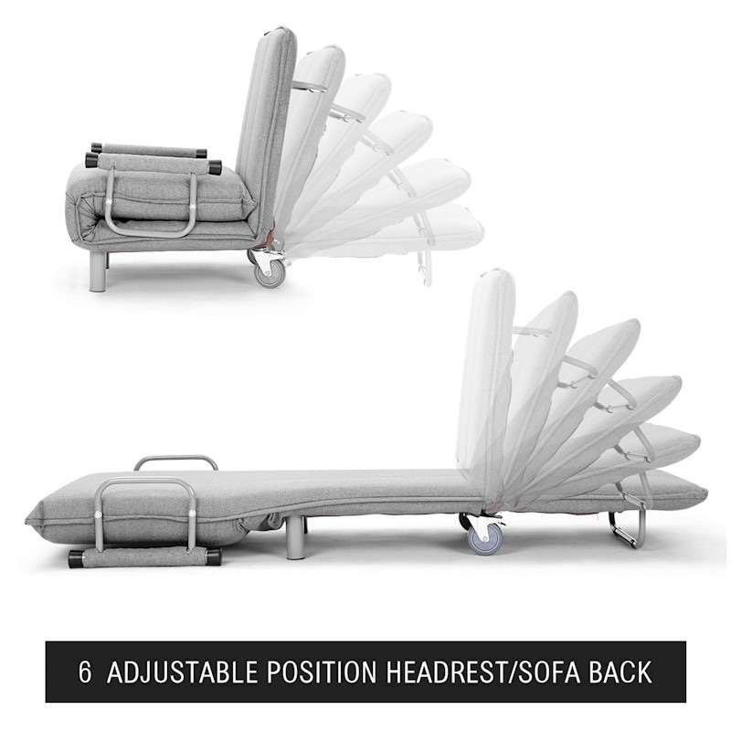 Buy Folding Bed Lounge Chair Mattress Single MyDeal