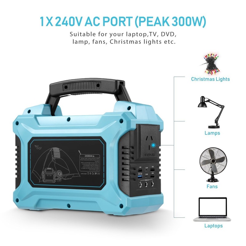 Buy Portable Generator Power Station Solar Lithium Battery 84300mAh