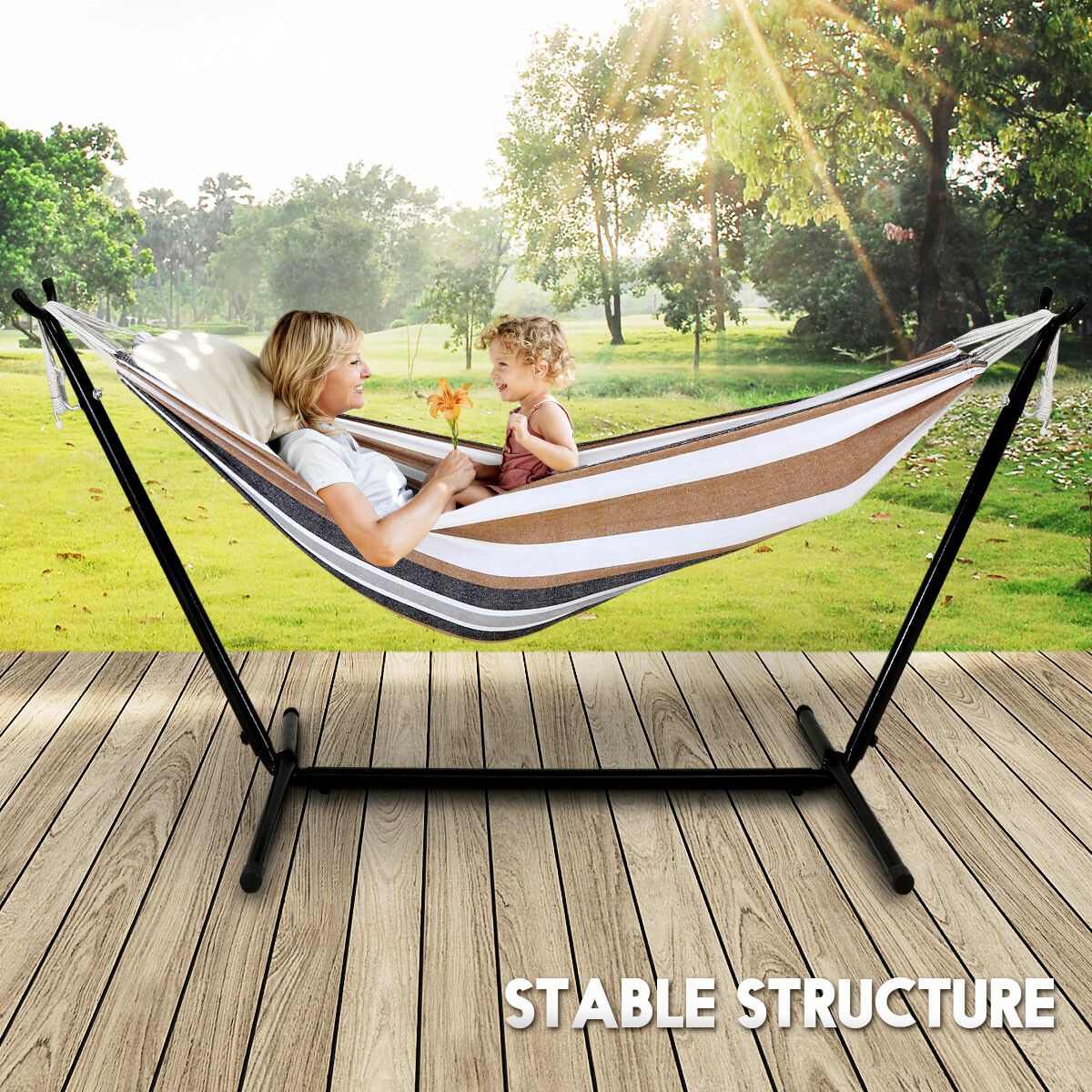 Self standing shop hammock chair