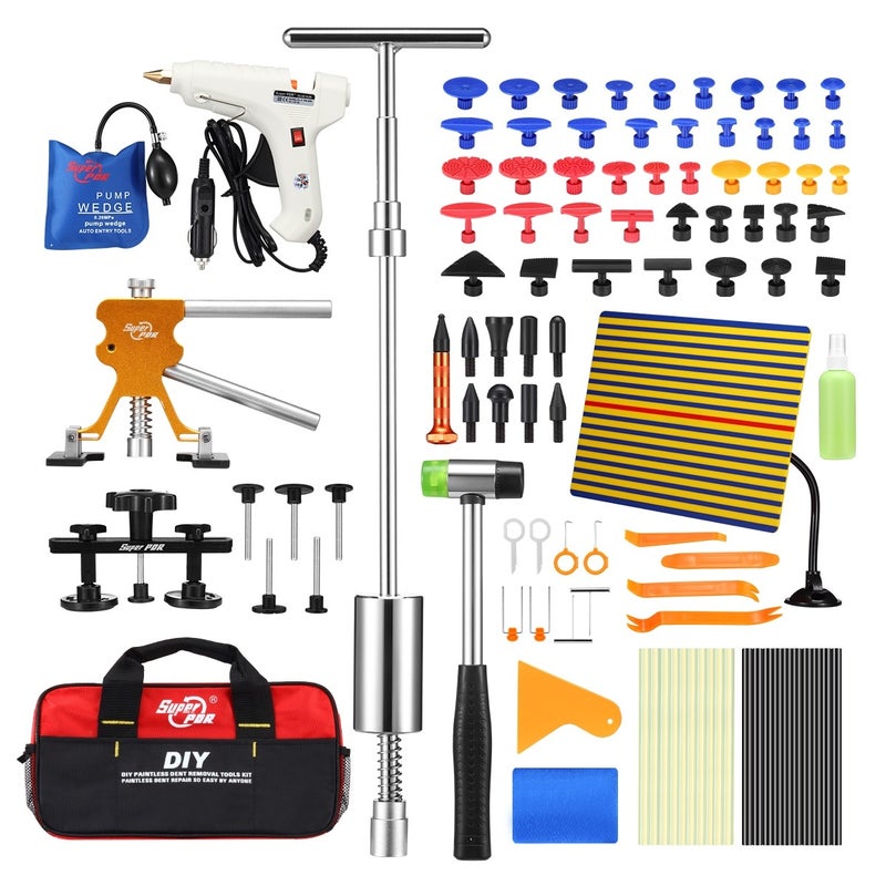 Buy Professional 102 Pieces PDR Paintless Dent Repair Tool Kit Car Dent  Removal Puller - MyDeal