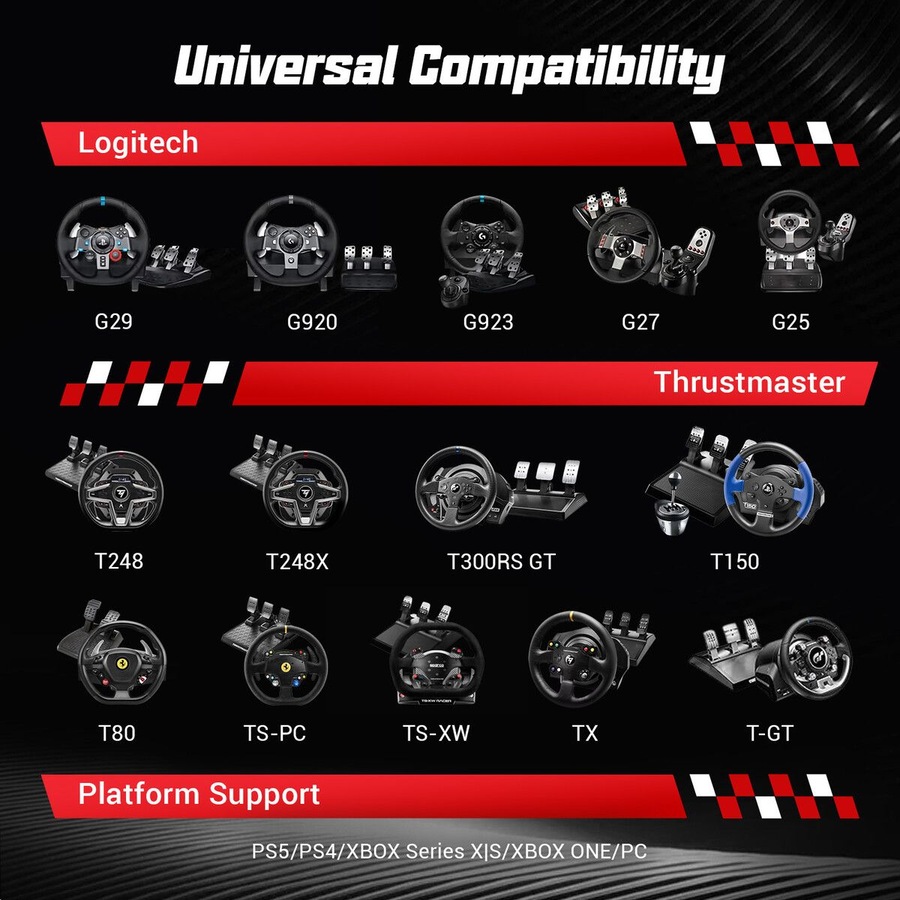 Buy Racing Simulator Wheel Stand Sim Steering Gaming Adjustable ...