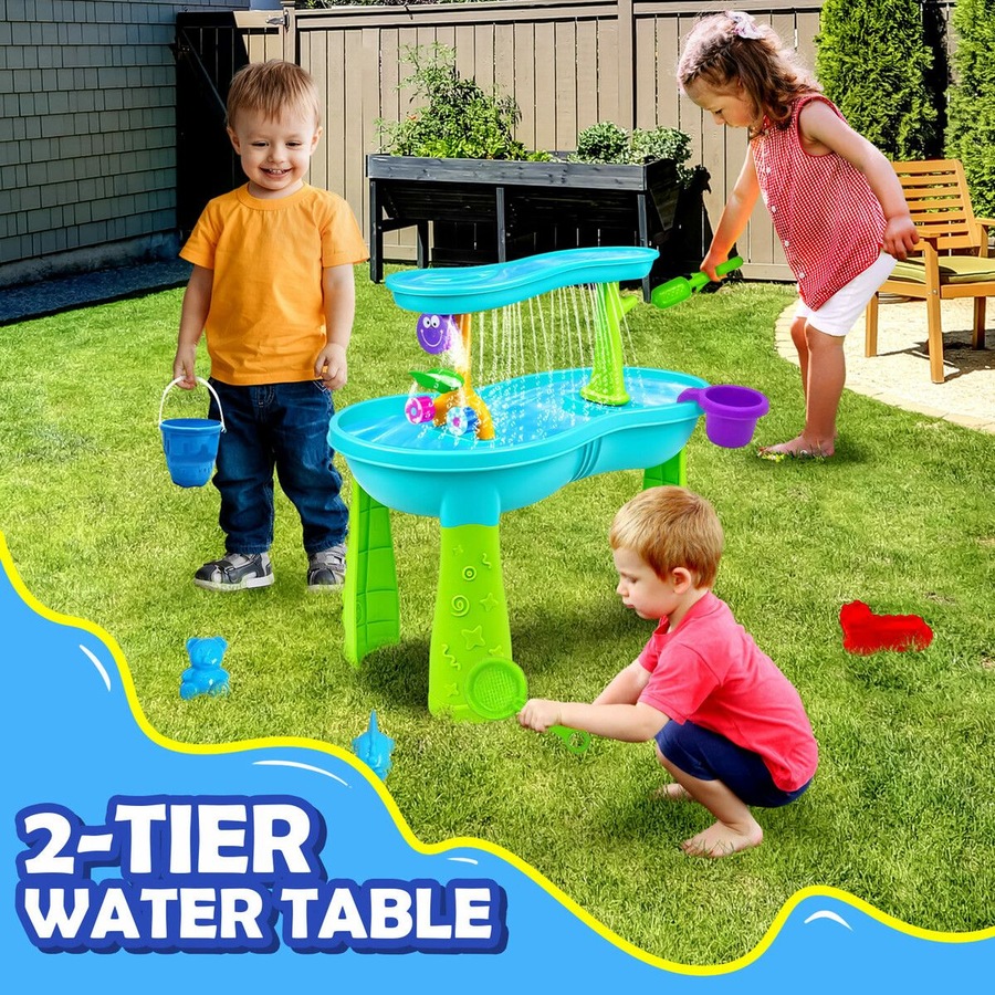 Buy Sand Water Table Play Ground Waterfall Pool Toys Sandpit ...