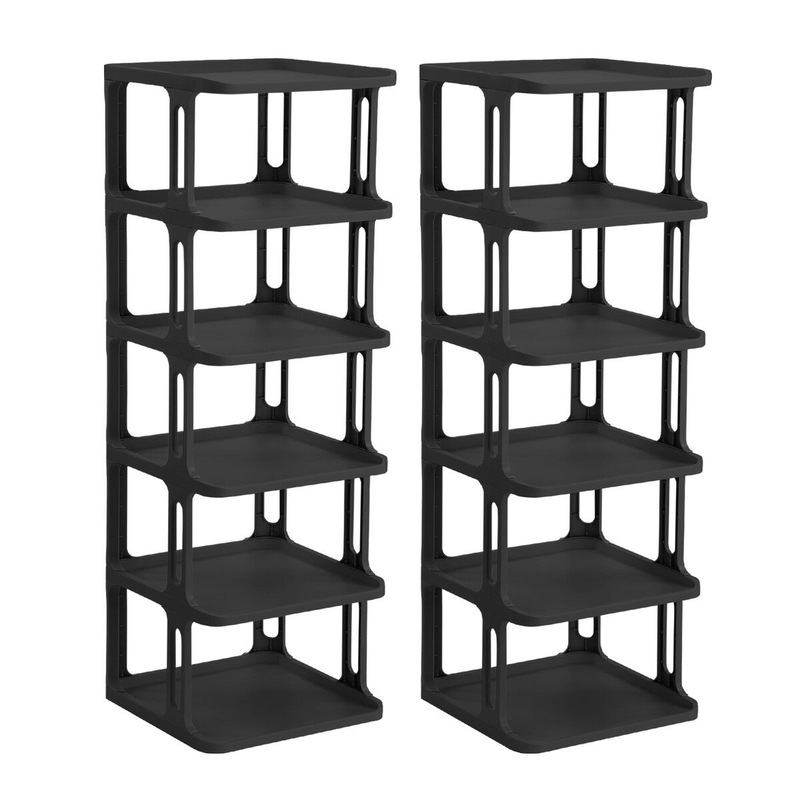 Buy Shoe Storage Rack Shelf Organiser Stand 12 Tier Vertical Plastic