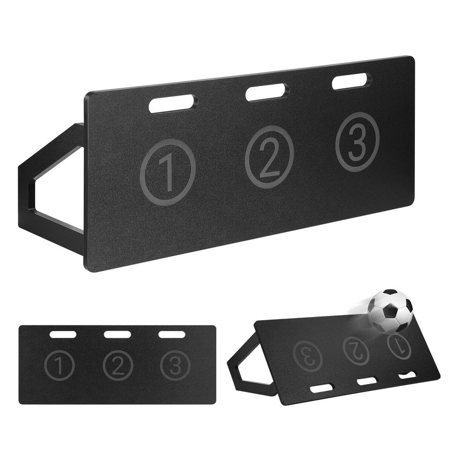 Soccer Ball Rebounder Board Kick Back Wall Goal Football Drills Training Rebound Passing Shooting Practice Equipment Sports Portable 2 Angles 100x42cm